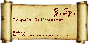 Zoppelt Szilveszter névjegykártya